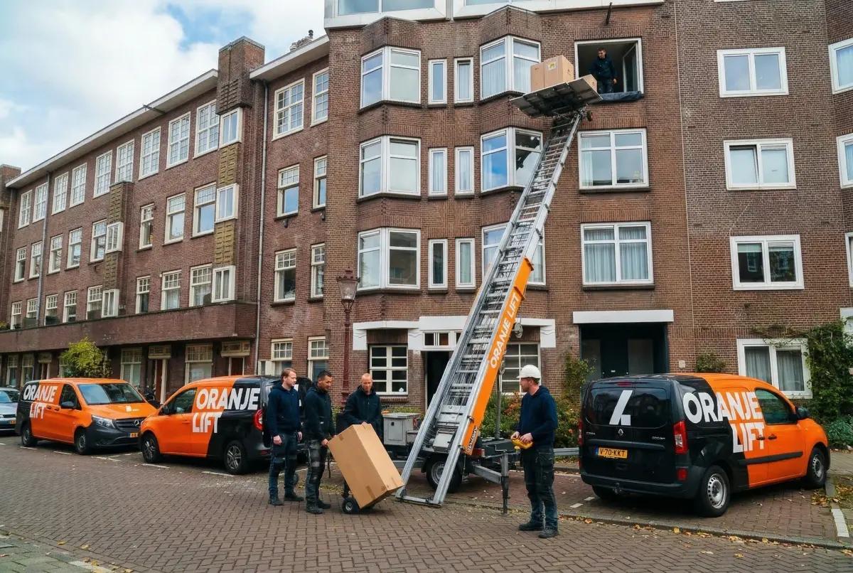 Verhuislift bij hoogbouw Vlaardingen