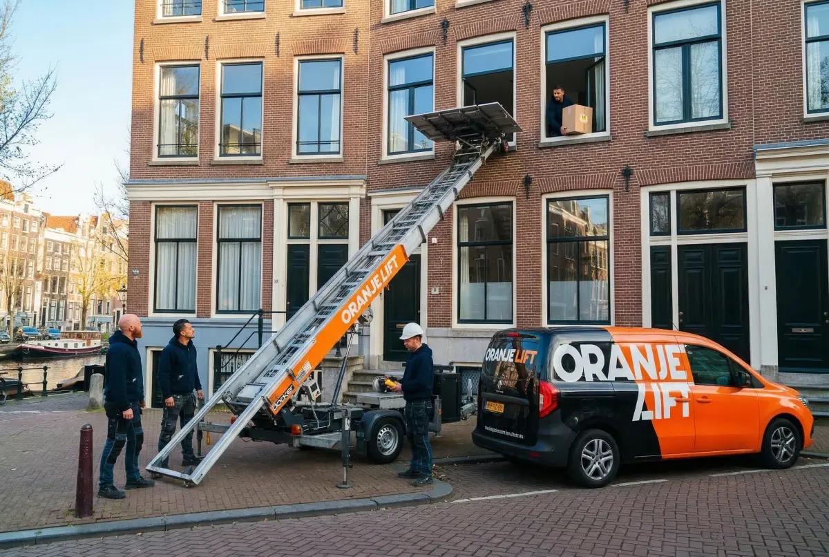 Professionele lift bij appartement Vlaardingen