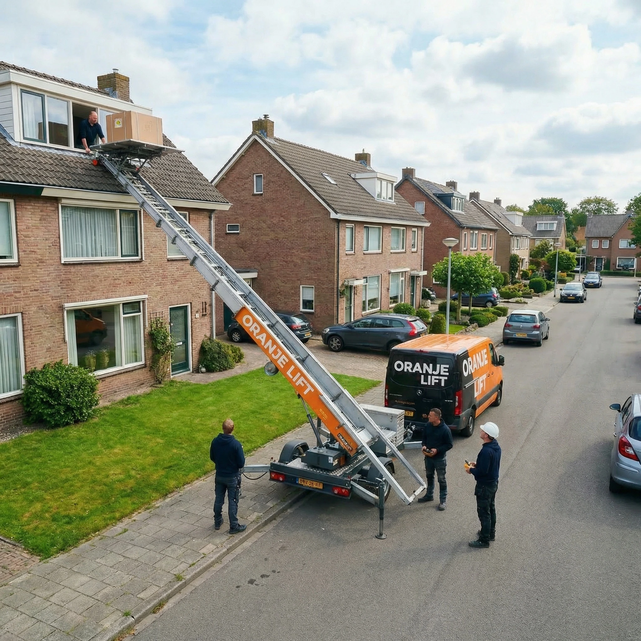 Lift geplaatst in woonwijk Vlaardingen